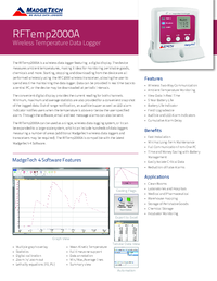 Thumbnail of document Data Sheet - RFTemp2000A Wireless Temperature Data Logger